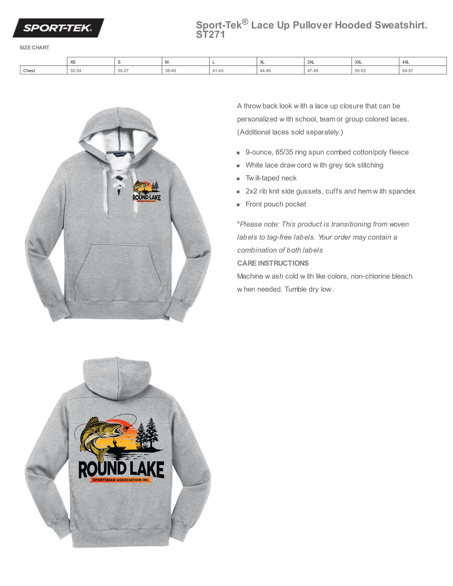Round Lake Sportsman Association Inc Apparel