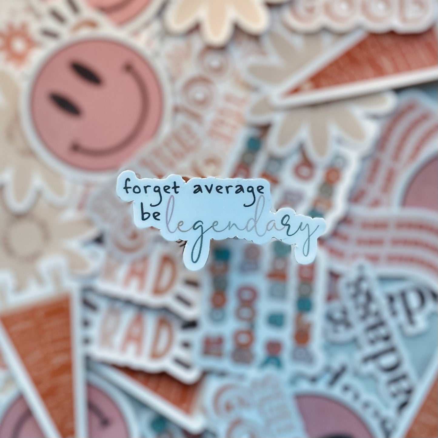 Forget Average be Legendary - 3.5" Vinyl Sticker