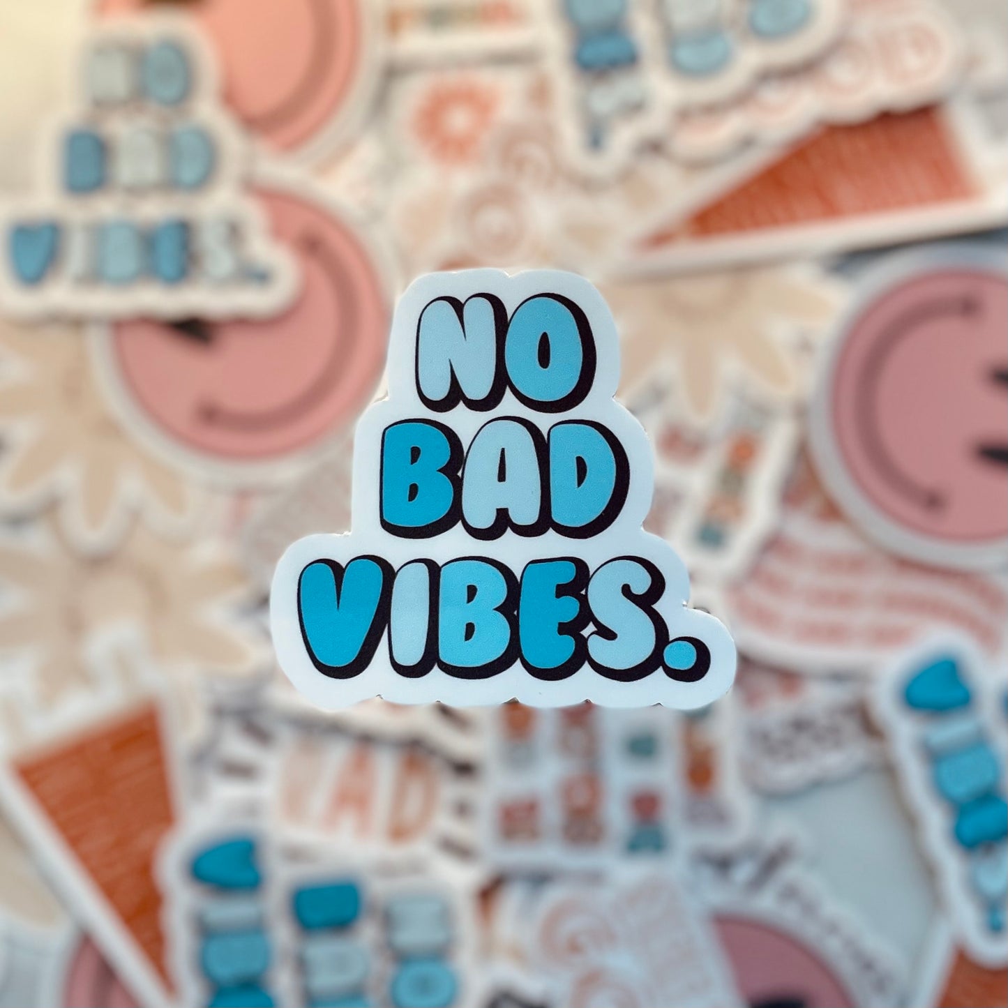 No Bad Vibes - 3.5" Vinyl Sticker