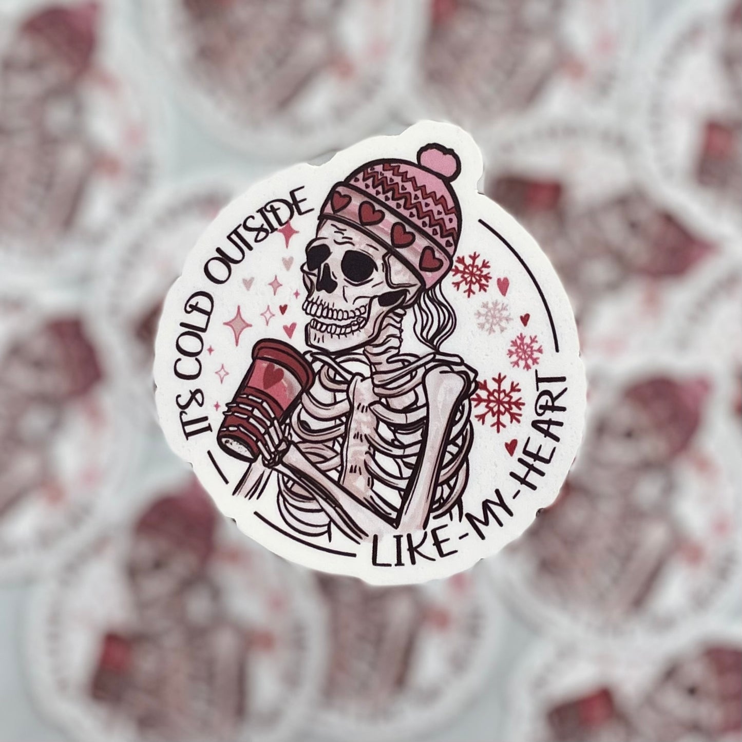 It's Cold Outside, Like My Heart - 3.5" Vinyl Sticker