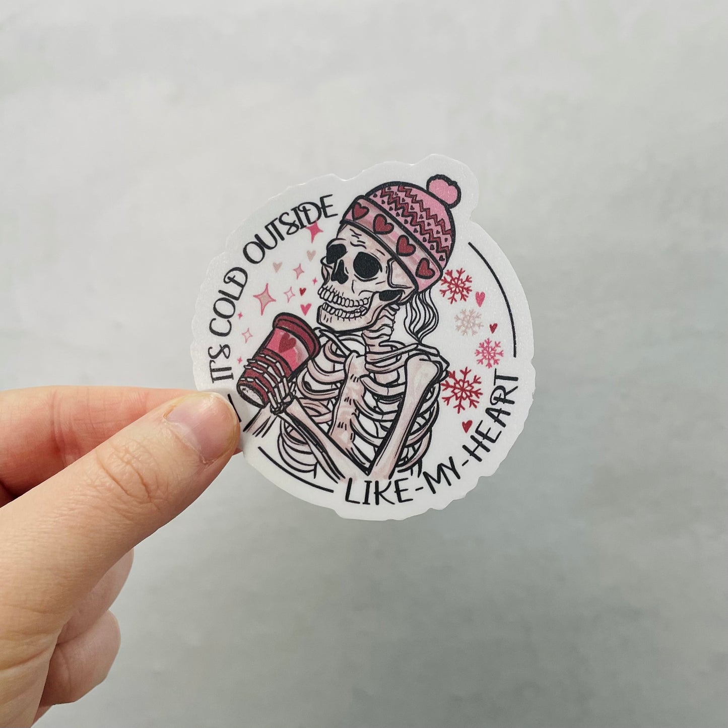 It's Cold Outside, Like My Heart - 3.5" Vinyl Sticker