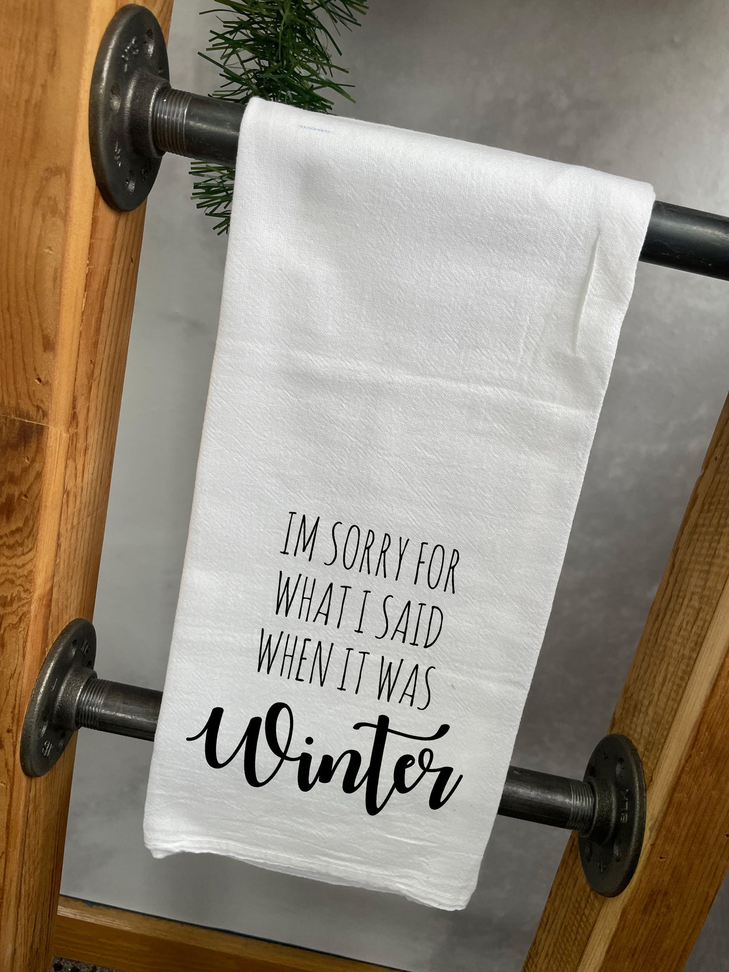 Im Sorry for what I said it was Winter Flour Towel
