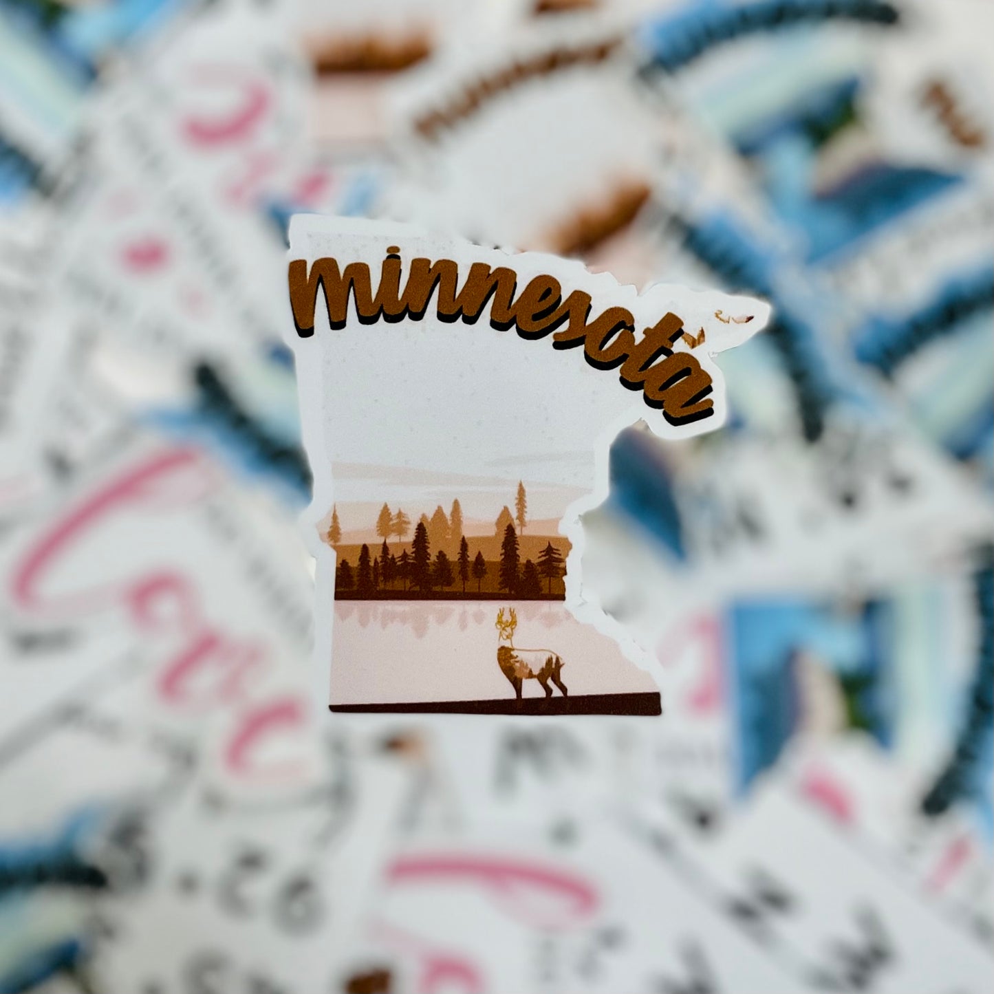 Vinyl Sticker - Minnesota Tan - 3" Sticker