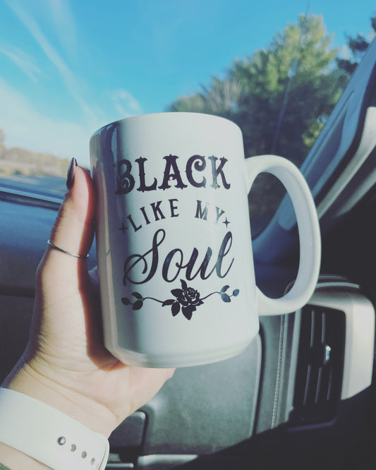 Black Like My Soul Coffee Mug