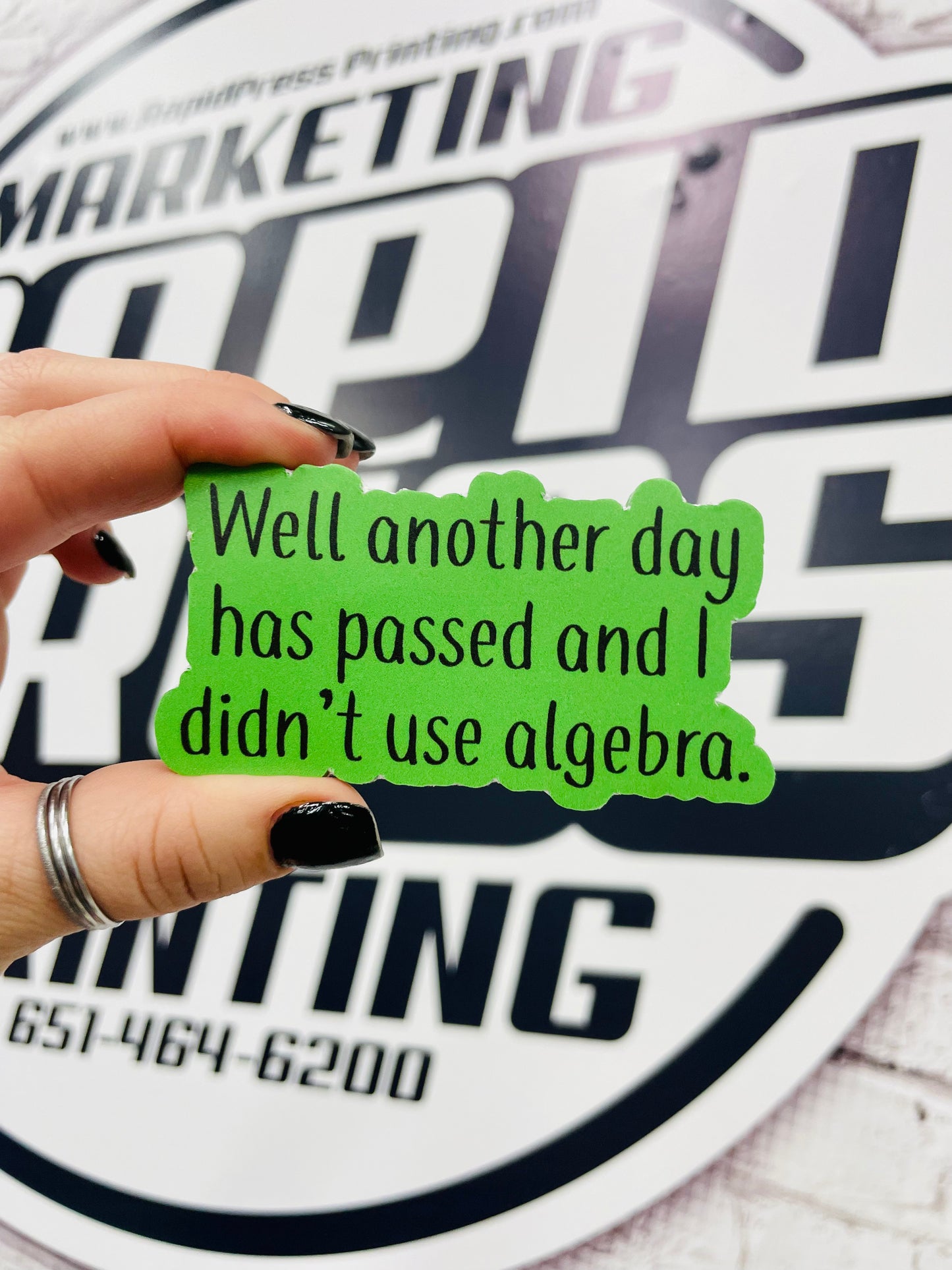Vinyl Sticker - Another Day- 3.5" Sticker