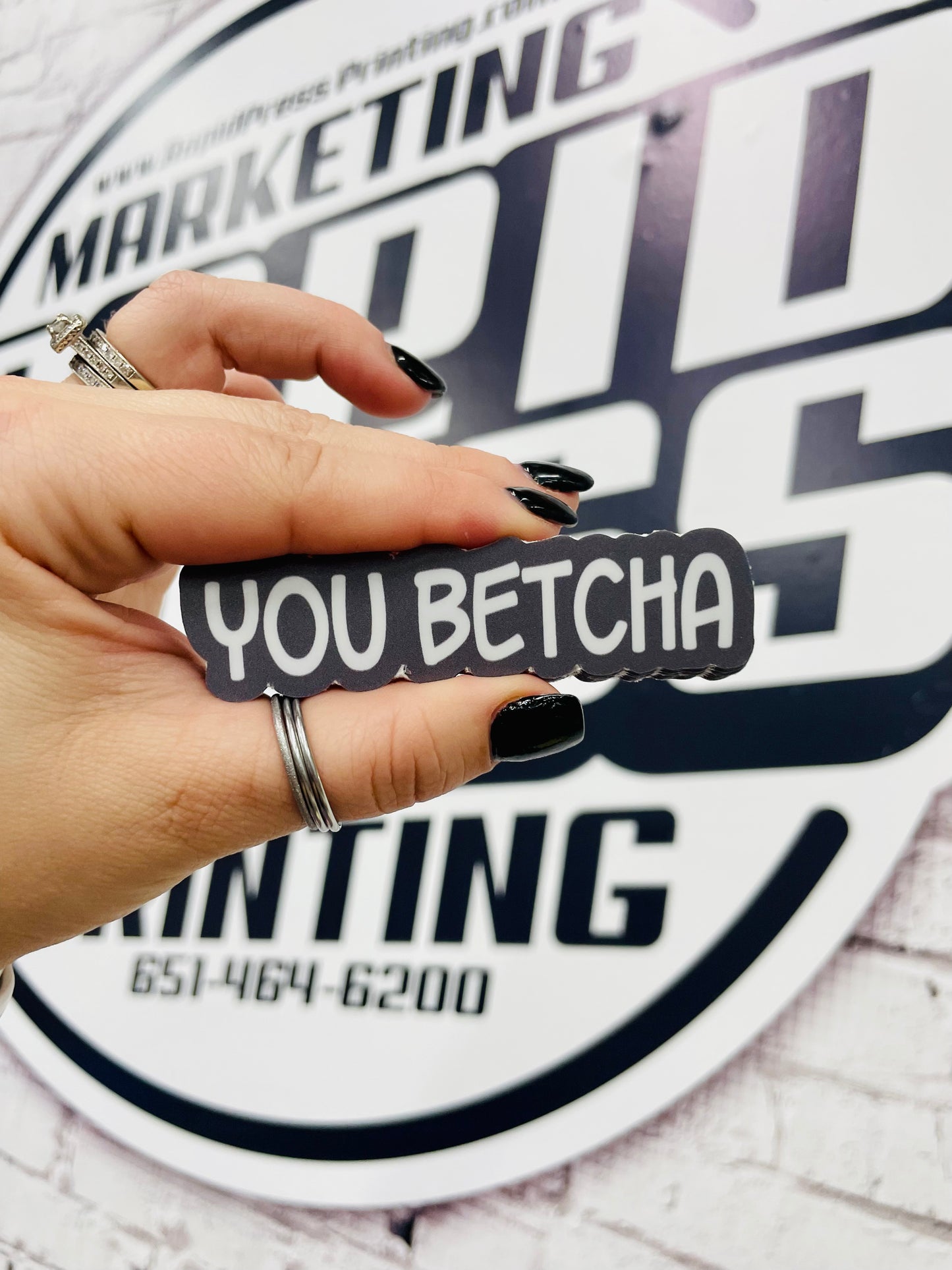 Vinyl Sticker - You Betcha - 3.5" Sticker