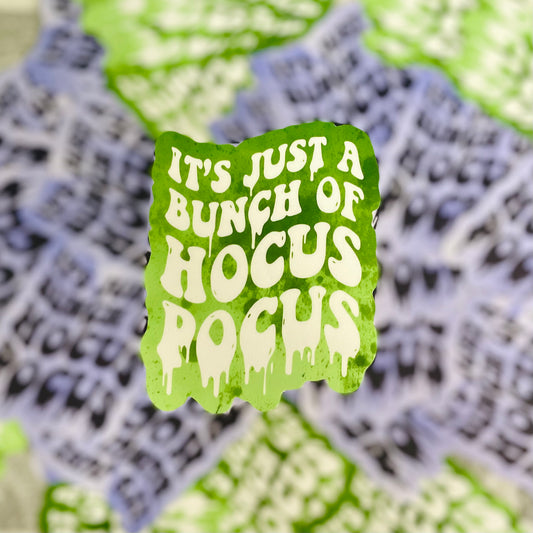 Vinyl Sticker - Green - A Bunch of Hocus  Pocus - 3" Sticker