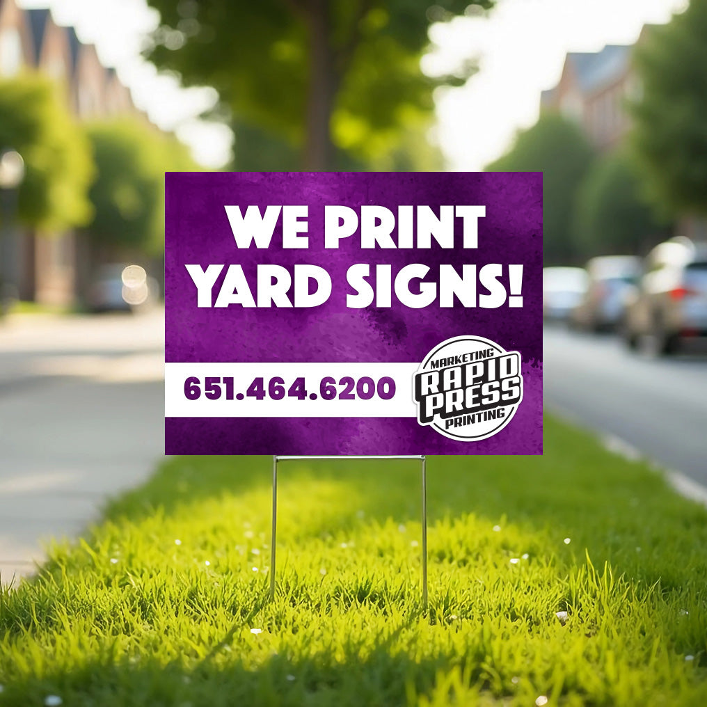 Randy Signs CUSTOM Yard Signs – Rapid Press Printing