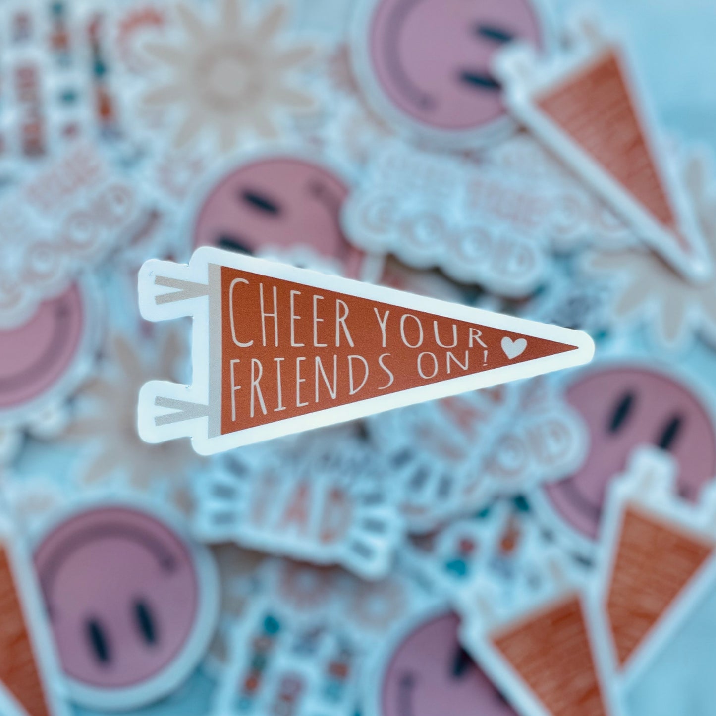 Cheer your Friends on - 3.5" Vinyl Sticker