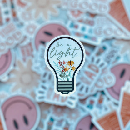 Be a Light  - 3.5" Vinyl Sticker