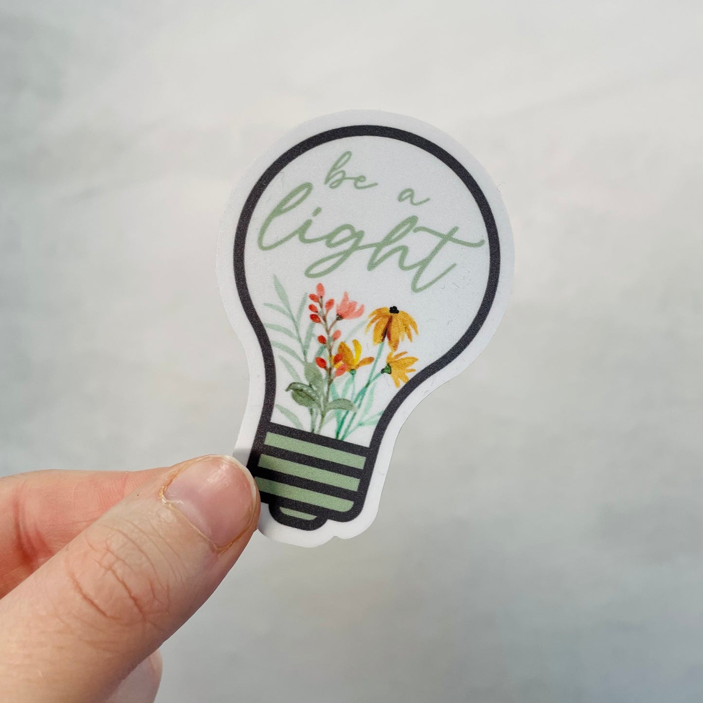 Be a Light  - 3.5" Vinyl Sticker