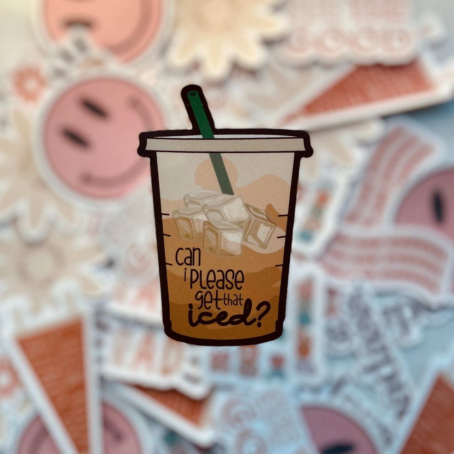 Can I please get that iced? - 3.5" Vinyl Sticker