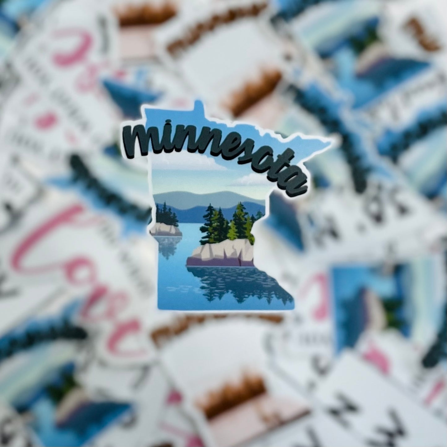 Vinyl Sticker - Minnesota Blue - 3" Sticker